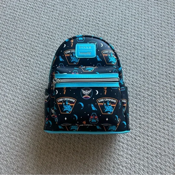 Loungefly Pixar Star Command Backpack - Black and Blue Loungefly Disney Buzz Lightyear Star Command Mini Backpack  main image 4